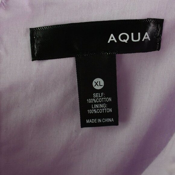 Aqua Tonal‎ Stripe Peplum Top Lavender XL - Picture 5 of 8